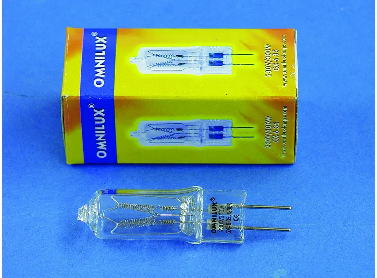 Omnilux 230V/300W GX-6.35 75h 3200K 